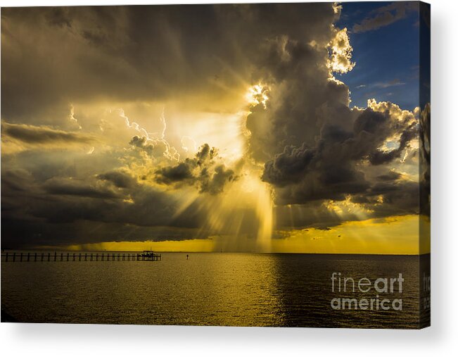 Clouds Acrylic Print featuring the photograph Heavens Window by Marvin Spates