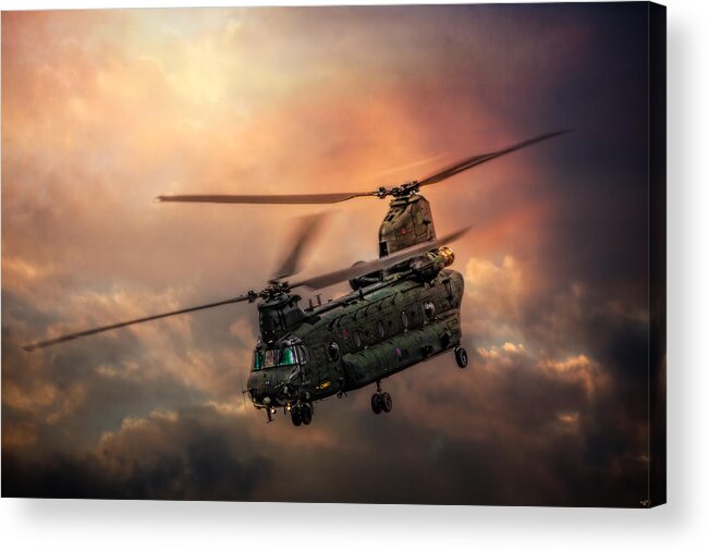 Chinook Acrylic Print featuring the photograph Heavy Metal by Chris Lord