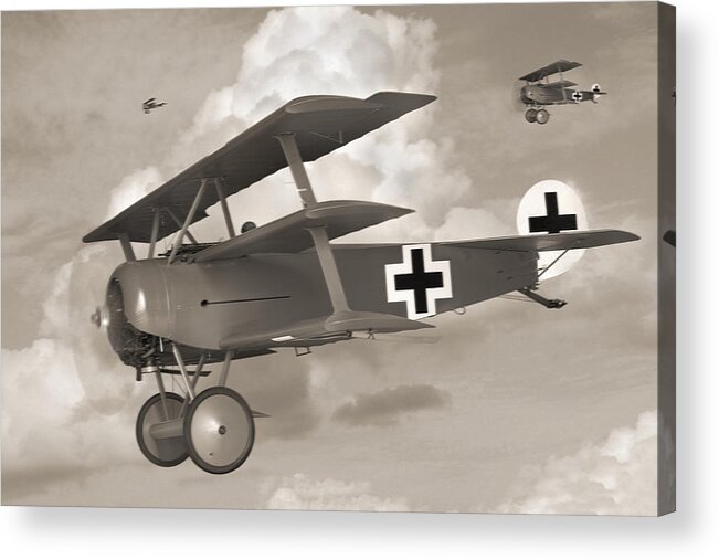 Ww1 Acrylic Print featuring the photograph Here Comes Trouble 3 by Mike McGlothlen