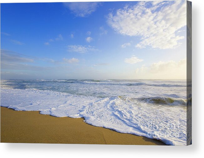 00345470 Acrylic Print featuring the photograph High Tide Surf by Yva Momatiuk John Eastcott