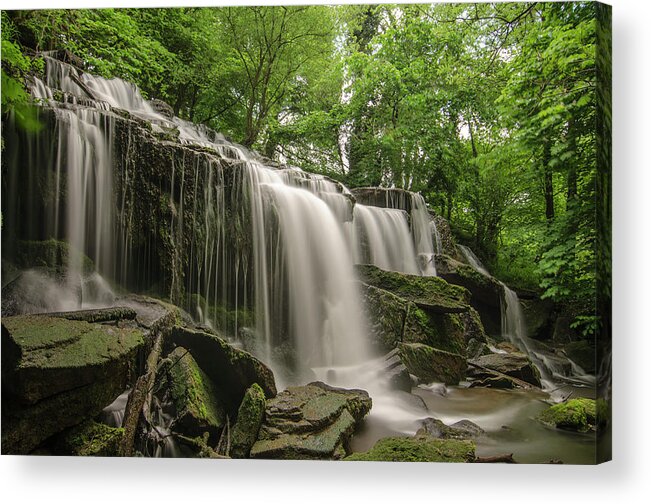 Scenics Acrylic Print featuring the photograph Hill Hole Falls by Photography By Jed Langdon