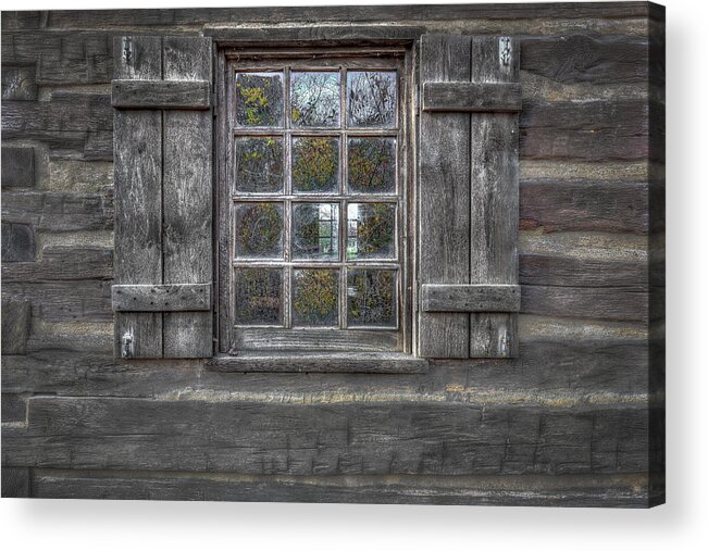 Alps Acrylic Print featuring the photograph Historical Window by Peter Lakomy