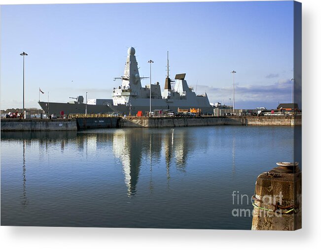 Hms Dauntless Acrylic Print featuring the photograph HMS Dauntless by Terri Waters