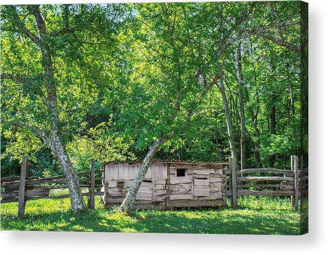 Cumberland Gap National Historical Park Acrylic Print featuring the photograph Hog Pen by Mary Almond