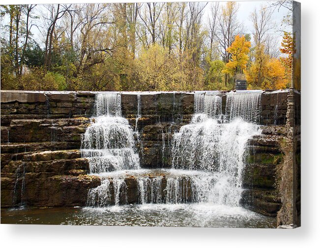 Honeoye Falls Acrylic Print featuring the photograph Honeoye Falls 2 by Aimee L Maher ALM GALLERY