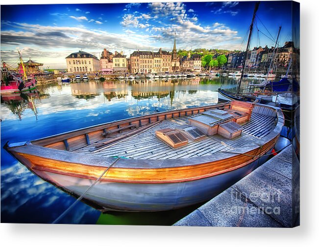 Honfleur Acrylic Print featuring the photograph Honfleur at Rest by Jack Torcello