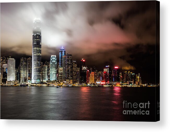China Acrylic Print featuring the photograph Hong Kong skyline by Asiandreamphoto