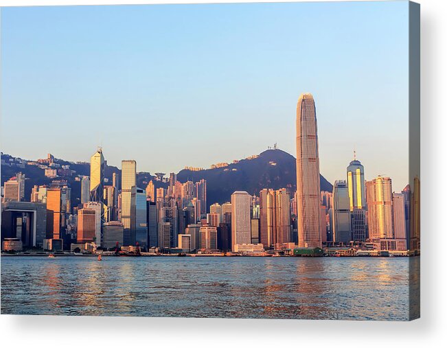 Tranquility Acrylic Print featuring the photograph Hongkong City by 712