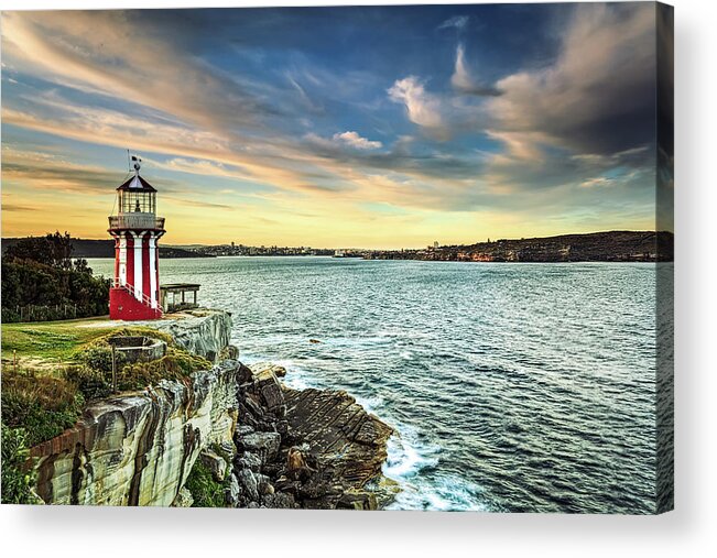 Built Structure Acrylic Print featuring the photograph Hornby Lighthouse by John Clark Photo