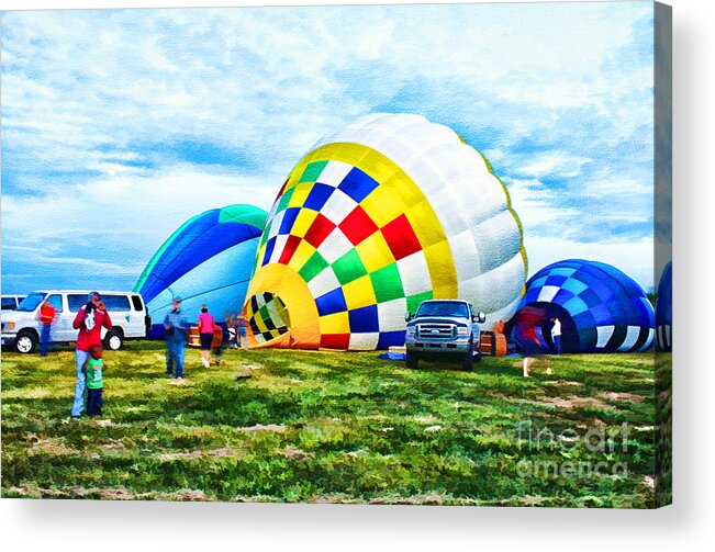 Bourbon Festival Acrylic Print featuring the photograph Hot Air Balloons by Darren Fisher