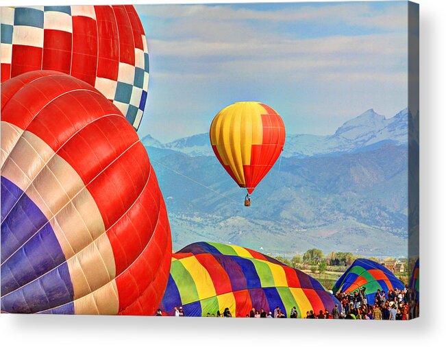 Colorado Acrylic Print featuring the photograph Hot Air Balloons by Scott Mahon
