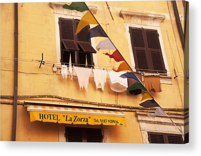 Hotel Acrylic Print featuring the photograph Hotel Undies by Doug Davidson