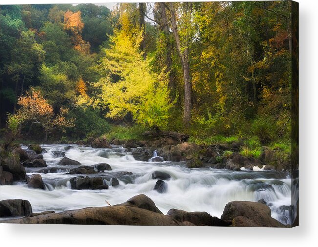 Fall Foliage Acrylic Print featuring the photograph Housatonic River by Bill Wakeley