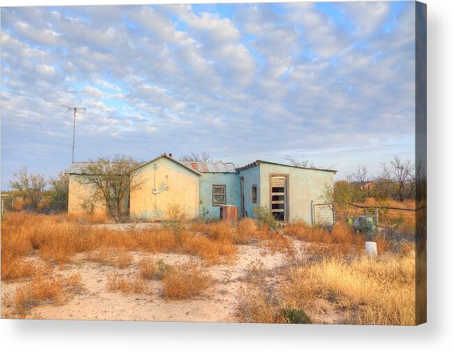 Old Acrylic Print featuring the photograph House in Ft. Stockton IV by Lanita Williams