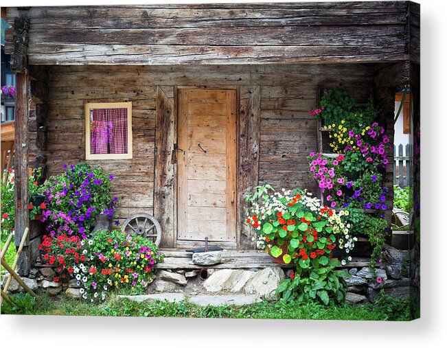 Alto Adige Acrylic Print featuring the photograph House In South Tyrol by Moreiso