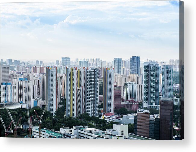 Tranquility Acrylic Print featuring the photograph Housing Development, Singapore by John Harper