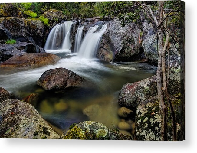 Rocks Acrylic Print featuring the photograph Hues of Paradise by Mark Lucey