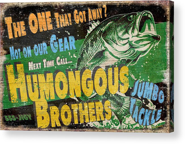 Jq Licensing Acrylic Print featuring the painting Humongous Brothers by JQ Licensing