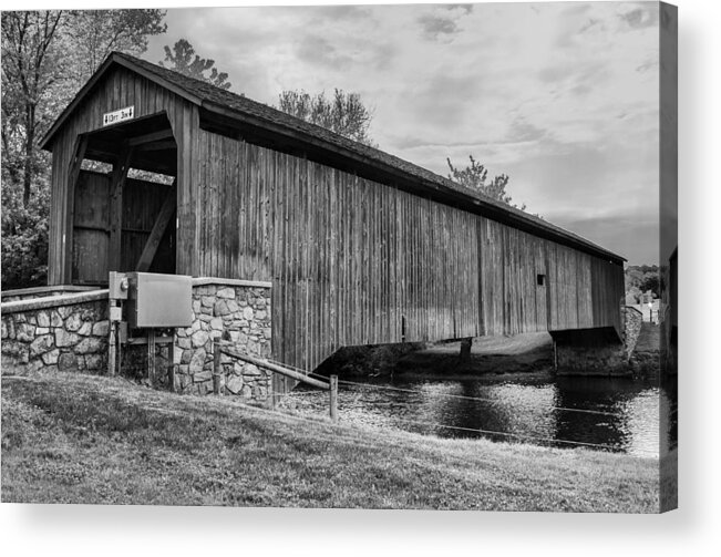 Bridges Acrylic Print featuring the photograph Hunsecker's Mill Bridge by Guy Whiteley