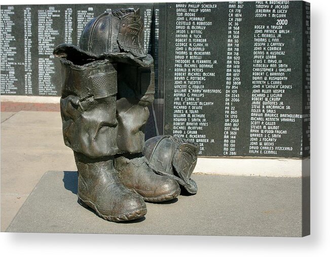 Iaff Acrylic Print featuring the photograph Iaff Fallen Firefighters Memorial 1 by Susan McMenamin