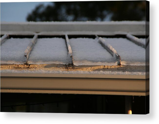 Roof Acrylic Print featuring the photograph Ice Roof by David S Reynolds