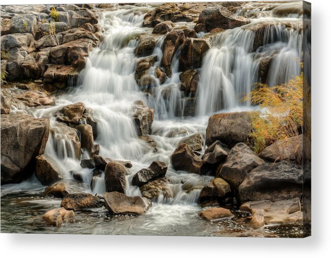 Waterfall Acrylic Print featuring the photograph Idaho Falls 0072 by Kristina Rinell