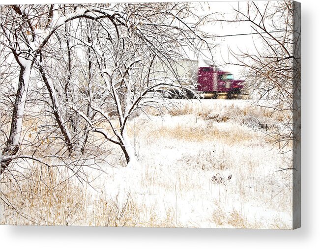 Canada Acrylic Print featuring the photograph I'll Be Home For Christmas by Theresa Tahara