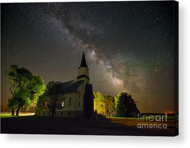 Milky Way Acrylic Print featuring the photograph Immanuel Milky Way by Aaron J Groen