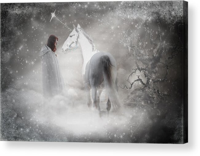 In Honor Of The Unicorn Acrylic Print featuring the photograph In Honor Of The Unicorn by Wes and Dotty Weber