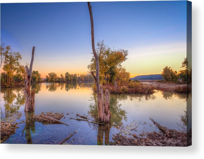Landscape Acrylic Print featuring the photograph Indiana Wetlands by Keith Allen