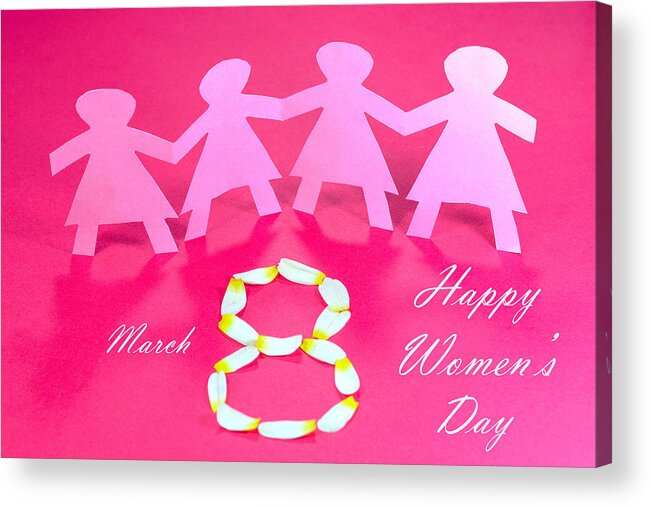 Event Acrylic Print featuring the photograph International Women's Day by Jayk7
