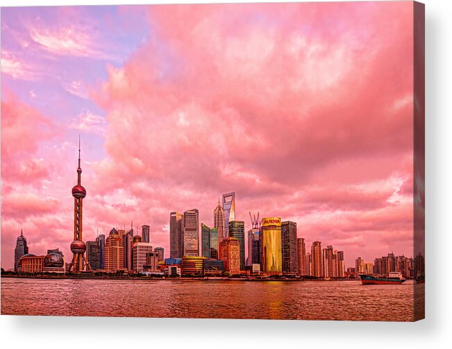 Shanghai Acrylic Print featuring the photograph Into the future by Midori Chan