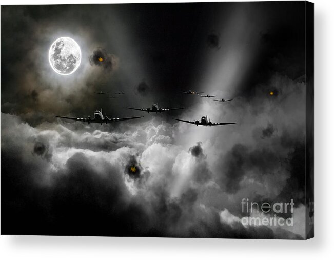 C47 Acrylic Print featuring the digital art Invasion of Europe by Airpower Art