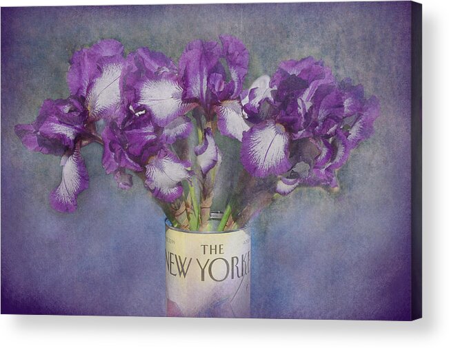 Iris Acrylic Print featuring the photograph Iris in the New Yorker by Jeff Burgess