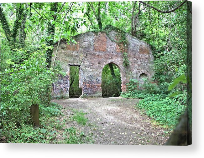 8720 Acrylic Print featuring the photograph Iron Foundry Ruins by Gordon Elwell