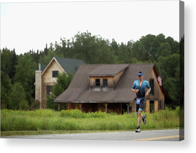 Sport Acrylic Print featuring the photograph Ironman Lake Placid by Ezra Shaw
