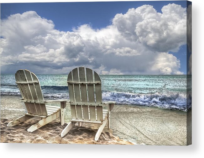Clouds Acrylic Print featuring the photograph Island Attitude by Debra and Dave Vanderlaan