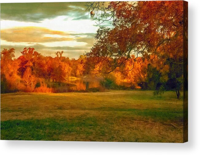 Fall Acrylic Print featuring the photograph It's Fall Y'all by CarolLMiller Photography