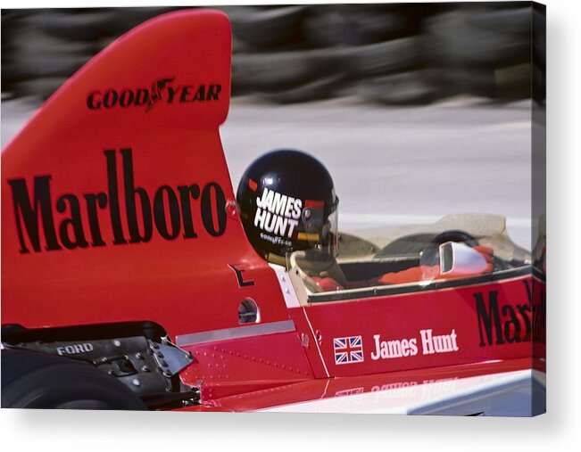 California Acrylic Print featuring the photograph James Hunt... by Alvis Upitis