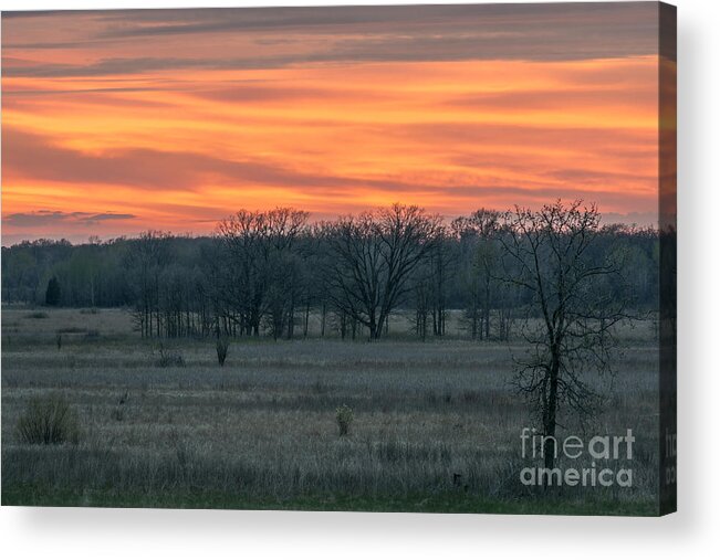 Sunset Acrylic Print featuring the photograph Jupiter sunset by Dan Hefle