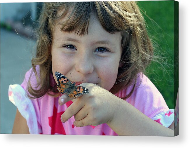 Girl Acrylic Print featuring the photograph Just Cute by Shoal Hollingsworth