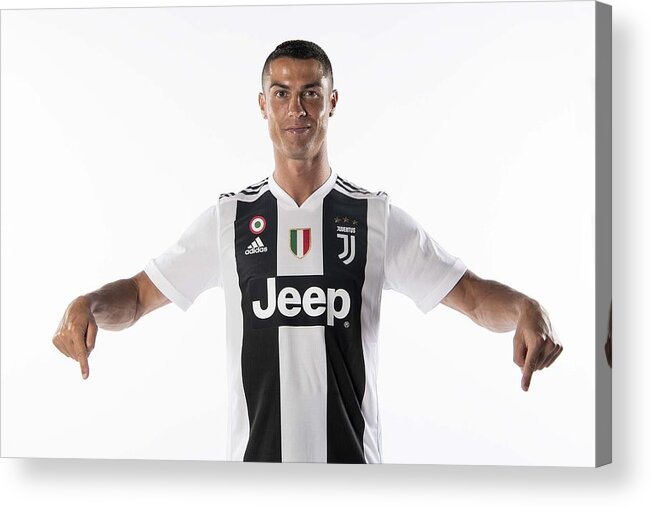 New Signing Acrylic Print featuring the photograph Juventus - Cristiano Ronaldo Day by Daniele Badolato - Juventus FC
