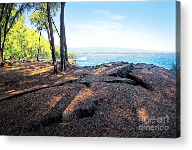 Hawaii Acrylic Print featuring the photograph Kaloli Point 3 by Ellen Cotton