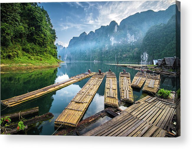 Tranquility Acrylic Print featuring the photograph Khao Sok National Park by Suttipong Sutiratanachai