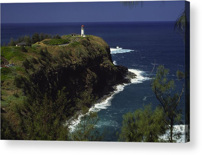 Lighthouse Acrylic Print featuring the photograph Kilauea Lighthouse by Morris McClung