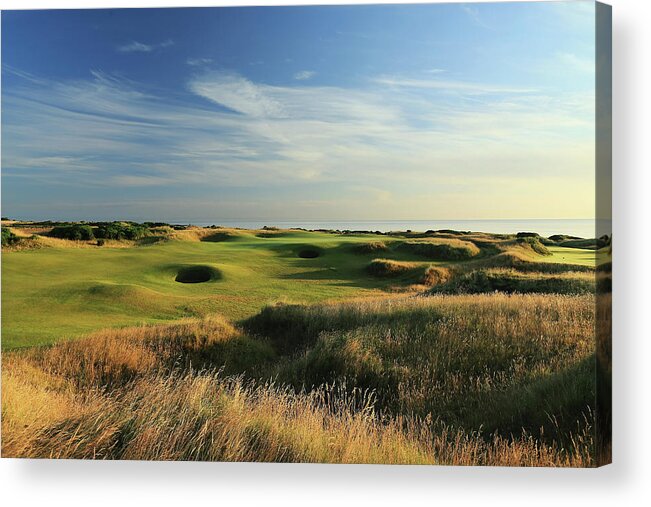 Kingsbarns Golf Links Acrylic Print featuring the photograph Kingsbarns Golf Links by David Cannon