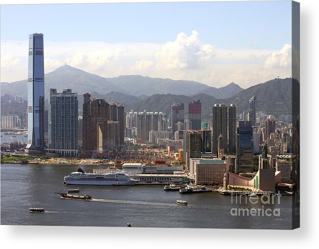 Hong Kong Acrylic Print featuring the photograph Kowloon in Hong Kong by Lars Ruecker