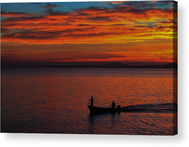 Baja Acrylic Print featuring the photograph La Ventana sunrise by Robert McKinstry