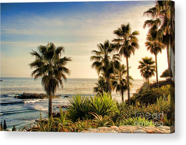Looking Out Over Laguna Beach Acrylic Print featuring the photograph Laguna Beach by Mariola Bitner