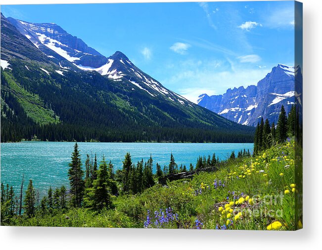 Lake Josephine Acrylic Print featuring the photograph Lake Josephine by Marty Fancy